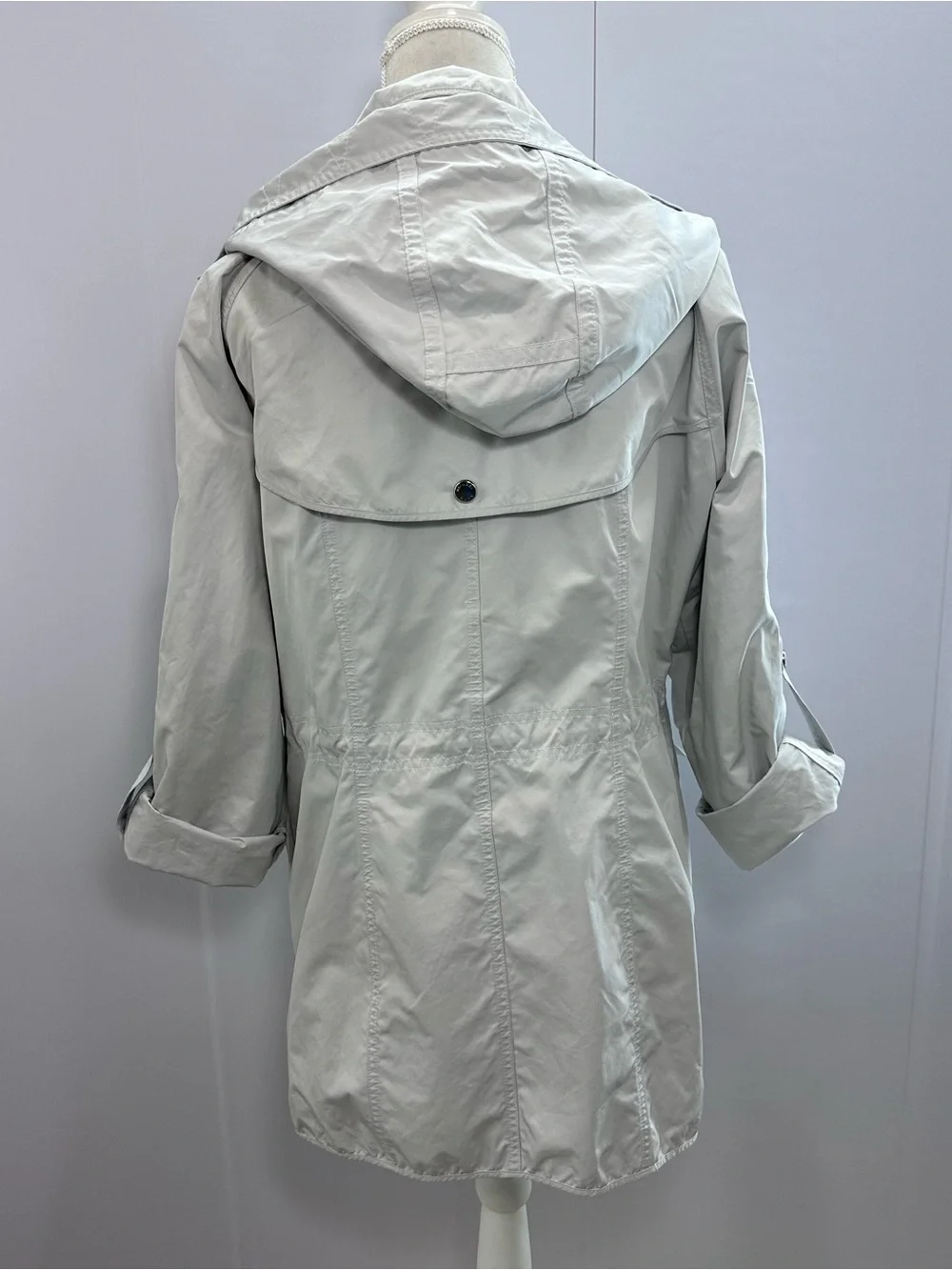 Michael Kors Light Gray Utility Anorak Jacket